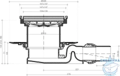 Дренажный трап для душа Pestan Confluo Standard 13000092
