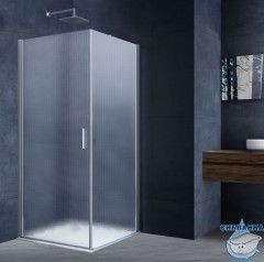 Душевое ограждение Vincea Alpha 90x90 профиль хром, стекло текстурное VSR-3ALP9090MT