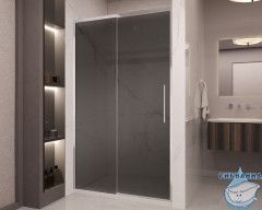 Дверь в нишу Vincea Stella 120 профиль хром, стекло тонированное VDS-1ST120CG