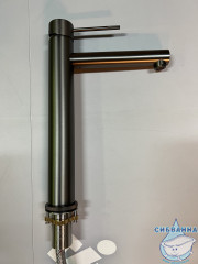 Смеситель для раковины Timo Saona 2311/18F (без донного клапана) (черное золото)