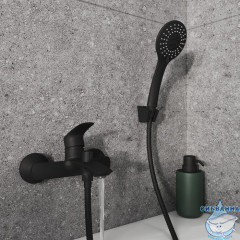 Смеситель для ванны, черный матовый, Rora, Milardo, RORBL00M02