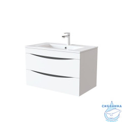 Тумба с умывальником, подвесная, 80 см, белая, Cloud, IDDIS, CLO80W0i95K