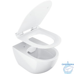 Унитаз подвесной Ravak Vita RimOff X01860 с сиденьем Soft Close (микролифт) быстросъёмным