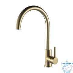 Смеситель для кухни Oliveeka OL-963002-BG (золото матовое)