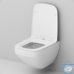 Унитаз подвесной безободковый AM.PM  Inspire 2.0 FlashClean (с сиденьем Soft Close (микролифт) C50A1700SC