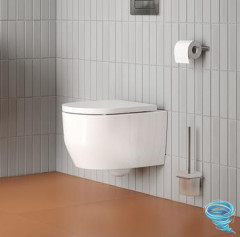 Унитаз подвесной безободковый со смывом торнадо Iddis Aiger AIGRDSEi25 с сиденьем Soft Close (микролифт)
