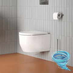 Унитаз подвесной безободковый со смывом торнадо Iddis Aiger AIGRDSEi25 с сиденьем Soft Close (микролифт)