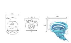 Унитаз подвесной безободковый Charus Elmo Rimless EWC700-129WT с сиденьем Soft Close (микролифт)