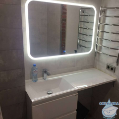 Зеркало Calypso Demure Led 80х70 с подсветкой,  с музыкальным блоком, подогревом ЗЛП1135