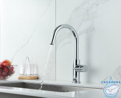 Смеситель для кухни Lemark Comfort LM3073C с подключением к фильтру питьевой воды (хром)