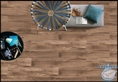 Плитка керамогранитная AZARIO NUTWOOD LIGHT 20х120 Matt (P231123223WM)