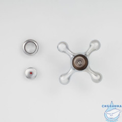 Маховик для смесителя, 8x20, хром, Duplex, горячая вода, ID, 991KR20HSM