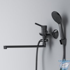 Смеситель для ванны AM.PM X-Joy F85B90122 (черный матовый)