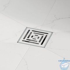 Трап душевой, сифон 360, комбинированный затвор, 10х10см, хром, IDDIS, 980DS10SB4CDZ