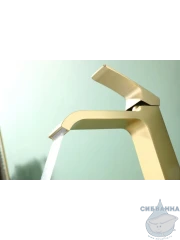 Смеситель для раковины Raglo R02.15.03 (сатин золотой)