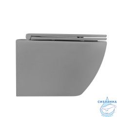 Унитаз подвесной безободковый Abber Bequem AC1103MG с сиденьем Soft Close (микролифт) (серый матовый)