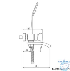 Смеситель для ванны Gappo G3207 (хром)