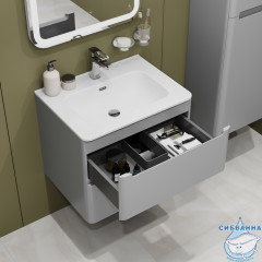 Тумба с умывальником Iddis Edifice 60 см светло-серый EDI60L0i95