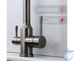 Смеситель для кухни Raglo R81.61.09 (графит)