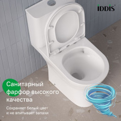 Унитаз напольный со смывом торнадо Iddis Zodiacс бачком и сиденьем Soft Close (микролифт) ZODRDSEi24