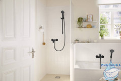 Смеситель для душа Hansgrohe Rebris S 72640670 (черный матовый)