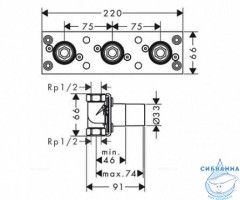 Встраиваемая часть hansgrohe 13129180