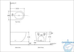 Биде подвесное Aquanet Cetus 2.0 B2 243553 (без сиденья)