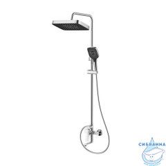 Душевая система с тропическим душем, хром глянцевый, Азур (Azure), Milardo, AZUSB3FM06