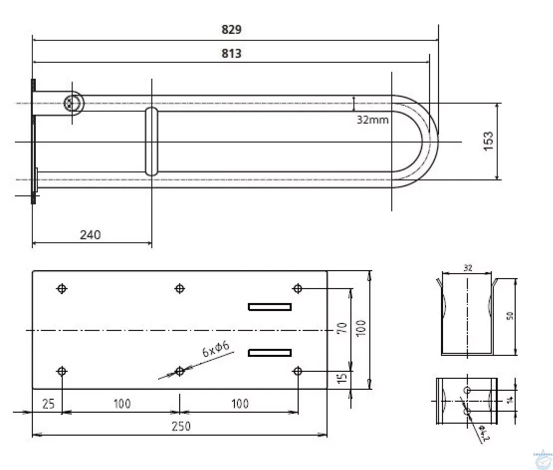Поручень Bemeta Help 301102084