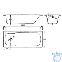 Ванна стальная BLB Atlantica 180х80 B80A