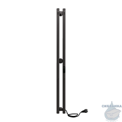 Полотенцесушитель электрический Indigo Style (с таймером) 10х120 оружейная сталь (с возможностью скрытого подключения, подключение R/L)