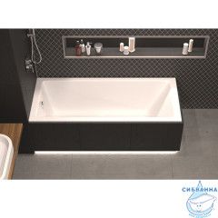 Акриловая ванна Whitecross Wave Slim 160x80 с каркасом
