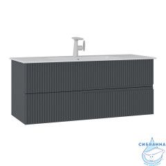 Тумба с раковиной ORKA Moonlight 120 подвесная, антрацит матовый
