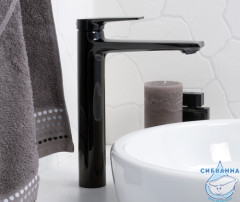 Смеситель для раковины Wasserkraft Glan 6603H (без донного клапана) (черный матовый)