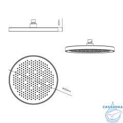 Душевая система Vincea 260 1 режим VSFW-422T2MB (черный матовый)