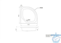 Акриловый поддон Triton Рио 90x90