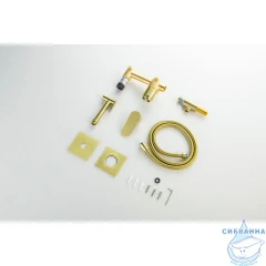 Смеситель с гигиеническим душем Aquatek Оберон AQ1220BG (золото шлифованное)