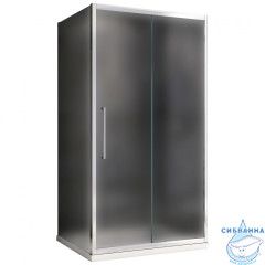 Душевое ограждение ABBER Schwarzer Diamant AG30110MH-S80M 110x80 профиль хром, стекло матовое (без поддона)