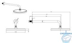 Верхний душ Aquatek 260 1 режим AQ2080MB