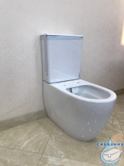 Унитаз напольный безободковый Vitra Sento (с бачком и сиденьем Soft Close (микролифт) ) 9830B003-7203