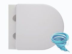 Унитаз подвесной безободковый Charus Elmo Rimless EWC700-129WT с сиденьем Soft Close (микролифт)