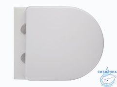 Унитаз подвесной безободковый Charus Elmo Rimless EWC700-129WT с сиденьем Soft Close (микролифт)