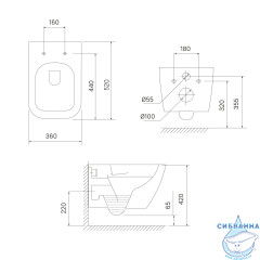 Унитаз подвесной безободковый Iddis Torr TORRDSEi25 с сиденьем Soft Close (микролифт)