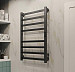 Полотенцесушитель электрический Indigo Oktava Slim (с таймером) 50х80 оружейная сталь (с возможностью скрытого подключения, подключение R/L)