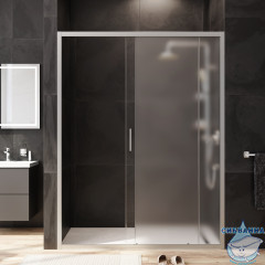 Дверь в нишу AM.PM Gem W90G-150-1-195MM 150 см профиль хром, стекло матовое
