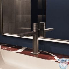 Смеситель для раковины Vincea Domus VBF-5DM01GM (вороненая сталь)