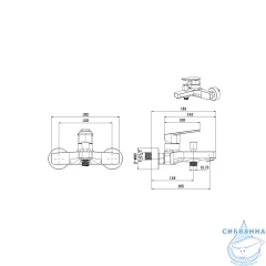 Смеситель для ванны Allen Brau Eclipse 5.E1003-31 (черный матовый)