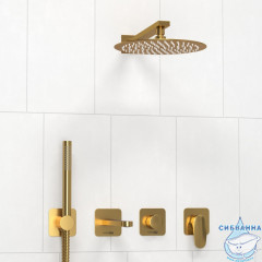 Душевая система Wasserkraft 250 1 режим A3651.283.284.180.259.285.194.286 (золото матовое)