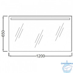 Зеркало Jacob Delafon Parallel 120 с подсветкой EB1418-NF