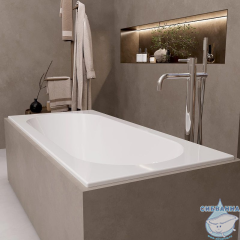 Акриловая ванна AlbaSpa Supreme slim  180х80